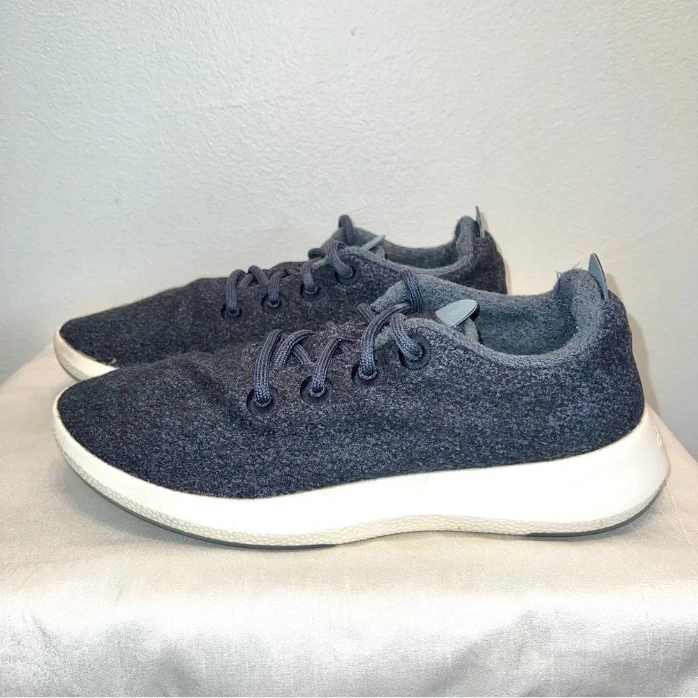 Allbirds Mizzle Navy Blue Mens Sz 9 Running Shoes Athletic Walking Wool Sneakers